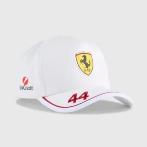 Gorra Lewis Hamilton Ferrari F1 Blanca 2025