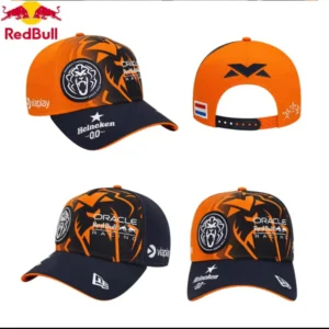 Gorra Max Verstappen Redbull León Naranja 2025