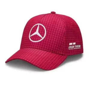 Gorra Lewis Hamilton Mercedes F1 Roja 2024